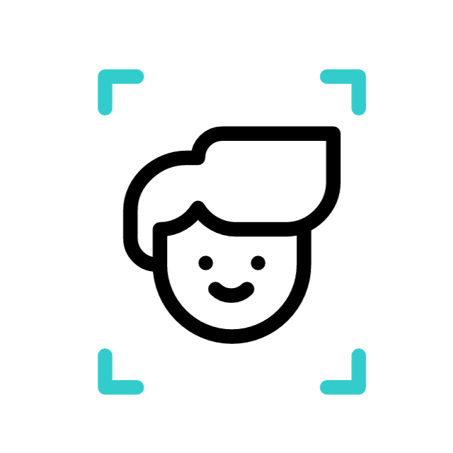 Scanning the face to identify gender.